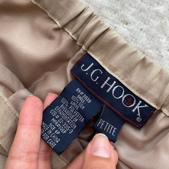 Vintage Cream Trousers Size 6 Petite, J.G. Hook - Picture 3 of 8